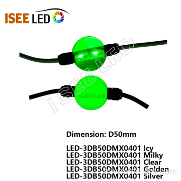 DMX512 D50mm a mené la lumière de boule de RVB